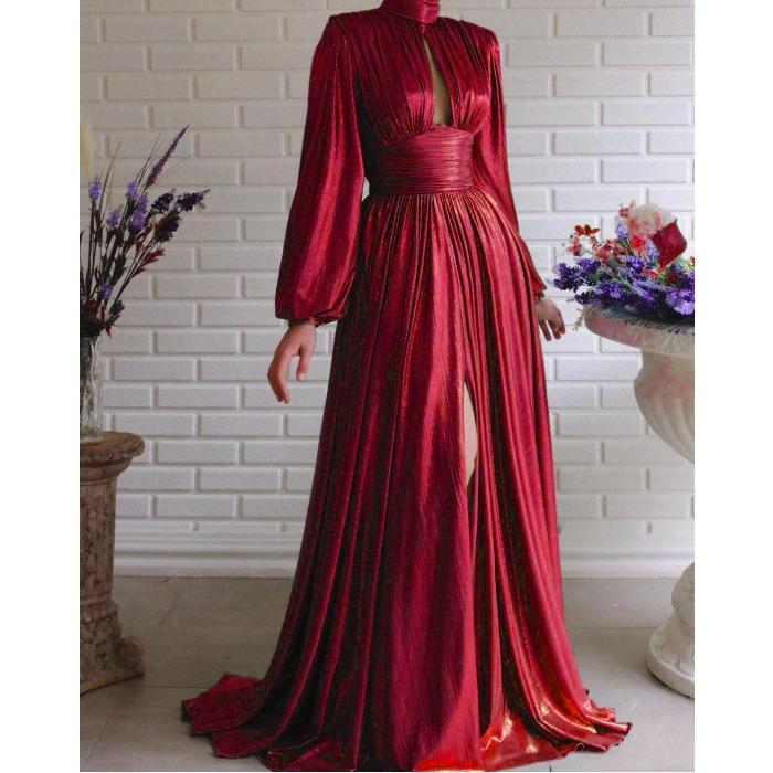 Новое весенне-летнее популярное цветом на талии висящее на шее маятник сексуальное авокадо-зеленое платье длинное платье