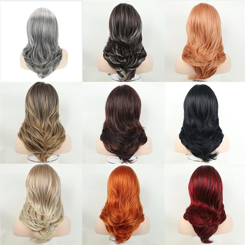 Длинные Кудрявые Синтетические Парики для Женщин Серый Парик из Натуральных Волос Женский Косплей Сексуальный Парик для Хэллоуина Подарки Парик для Пожилых