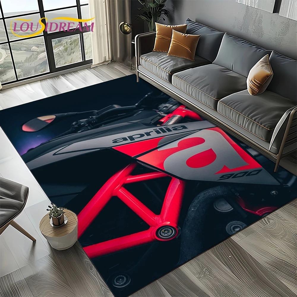Aprilia Racing Car Logo Большой Ковер Коврик для Дома Гостиной Спальни Дивана Прихожей Декор Ковер для Детской Зоны Нескользящий Коврик для Пола