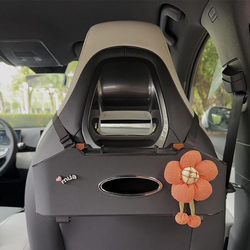 Органайзер на спинку сиденья автомобиля с держателем для салфеток и подстаканником - Многофункциональный органайзер