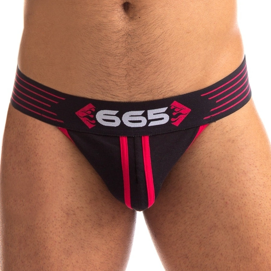 Jockstrap Rally 665 Black-Red - 665 - JockStrap