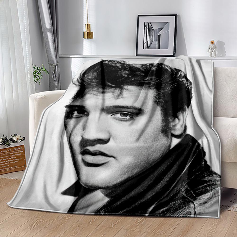 Elvis Blanket Soft Cozy Suitable For Sofa Bed Picnics Four Seasons Multipurpose Modern Ideal Gift For Birthday Valentine'S Day