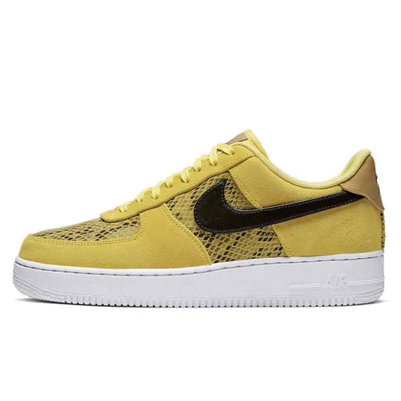 Nike Кроссовки Air Force 1 Low Желтая змеиная кожа BQ4424-700