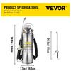 Stainless Steel Sprayer 10L Household Gardening and Floor Cleaning Sprayer, Suitable for the Current Neds of Industry, Agriculture, Commerce, Medicine