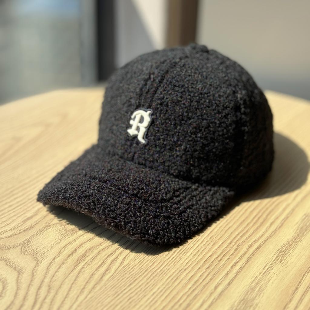 New autumn and winter thickened warm lamb wool baseball cap for women, wide brim, makes the face look smaller, suitable for large head sizes, trendy