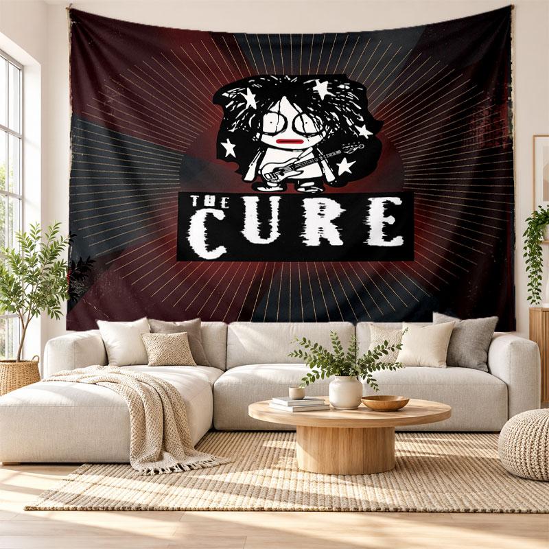 Гобелен The Cure, Мягкая тканевая настенная подвеска, Декоративный фон для спальни, Домашнее настенное искусство