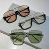 Fashion Oversized Retro Square Sunglasses Men Women  Double Bridge Shades Eyewear  Design Uv400 Sun Glasses