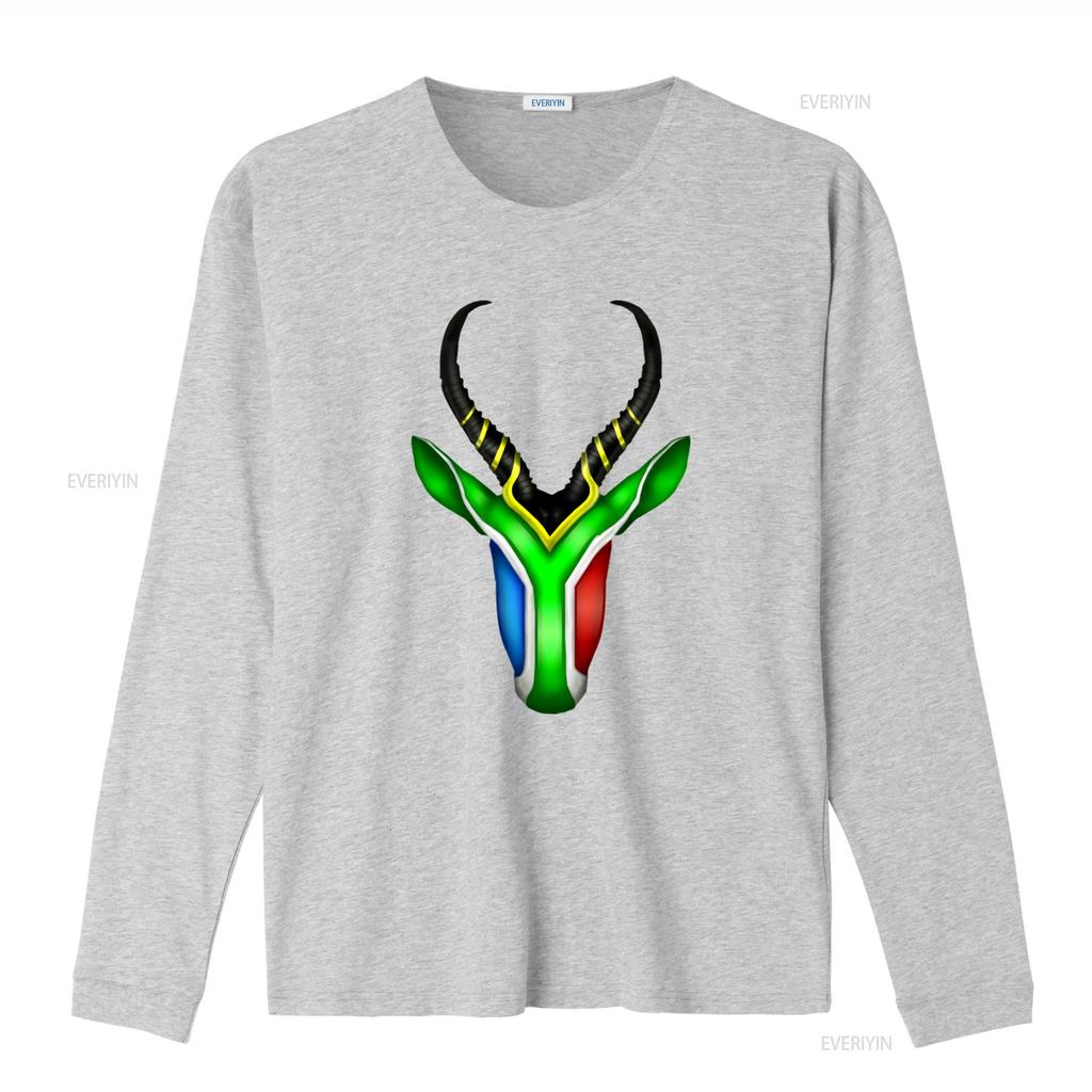 South Africa Springbok Print T Shirt Unique Design Comfortable Fabric Perfect for Sports and Casual Wear vintage Washed