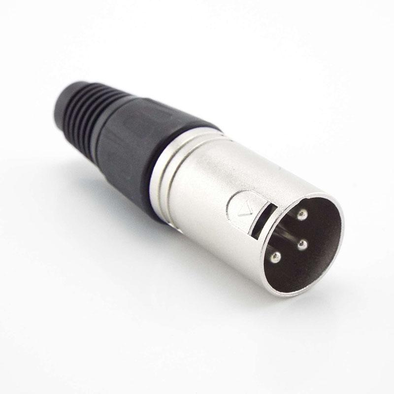 3-контактный 4-контактный основной XLR разъем питания Адаптер папа мама Аудиокабель MIC Штекер Гнездо Клеммы Микрофонный провод