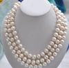 50inch Huge 8-9MM South Sea White Baroque Pearl Necklace