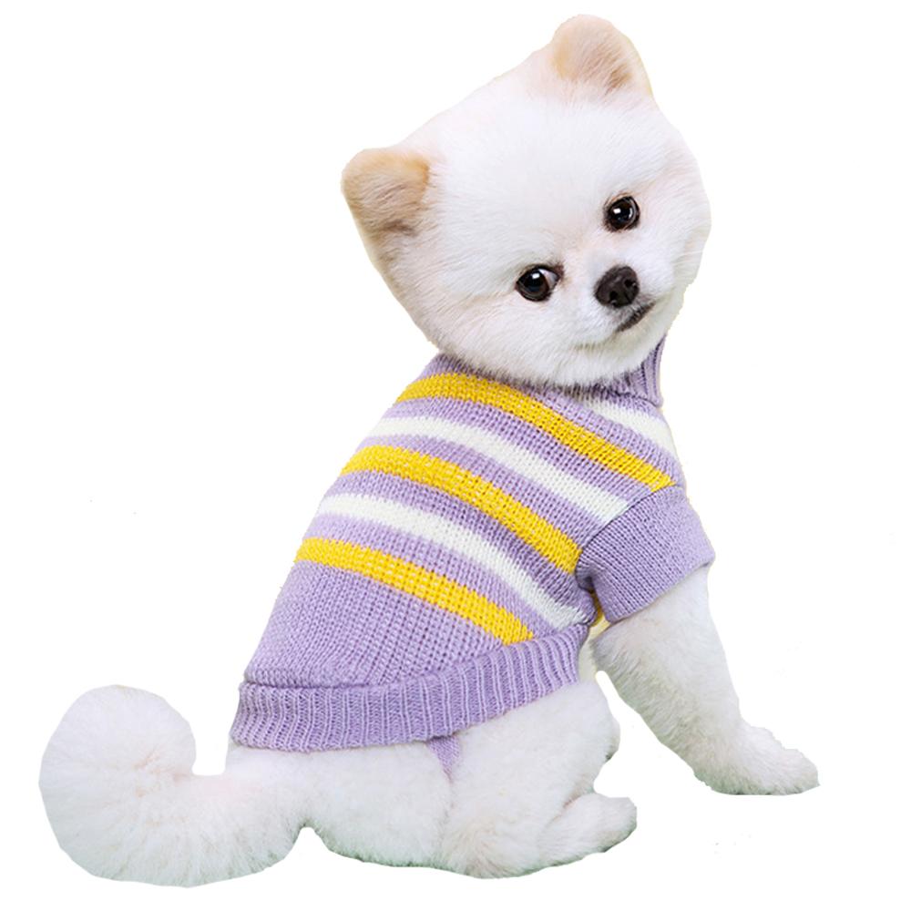 Зимнее пальто для домашних животных Свитера для собак для маленьких средних собак Кошки Щенки Мягкая одежда Теплая водолазка для домашних животных Жилет для чихуахуа Пальто для йорков Тедди-куртка