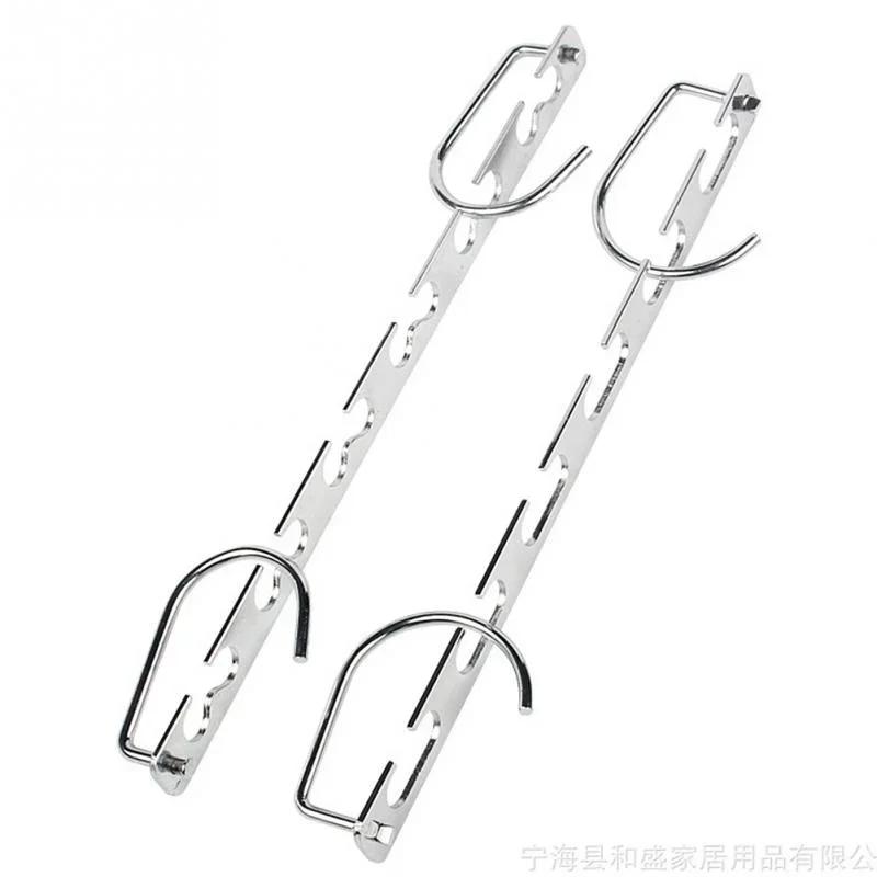 1pcs 37cm Multifunctional Space Saving Metal Hangers with Magic Hook 6 Hole Clothing Wardrobe Organize Hanger Holder