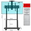 Universal Mobile Swivel Floor TV Stand (32-70 Inch)