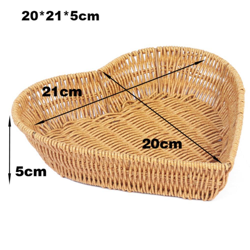 Multipurpose Imitation Rattan Fruit Plate  Wedding Candy Flower Storage