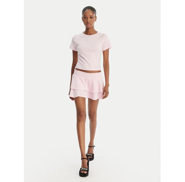 Юбка мини Juicy Couture Smocked Terry