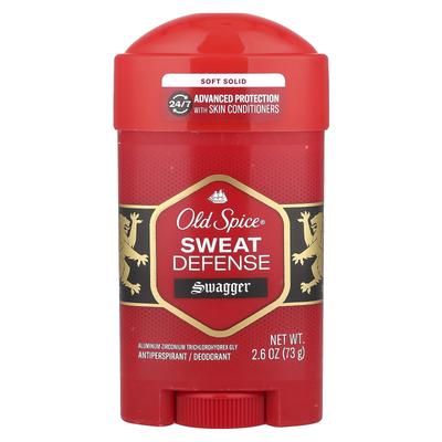 Дезодорант для контроля пота Sweat Defense, Твердый, Более сильный Swagger, 2,6 унции (73 г)