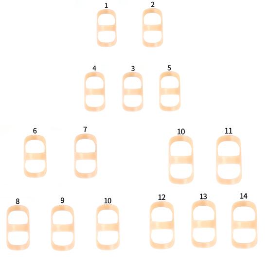 5Pcs Finger Fracture Splints Ultralight Breathable Reusable Friendly To Skin Joint Finger Braces Support Protectors