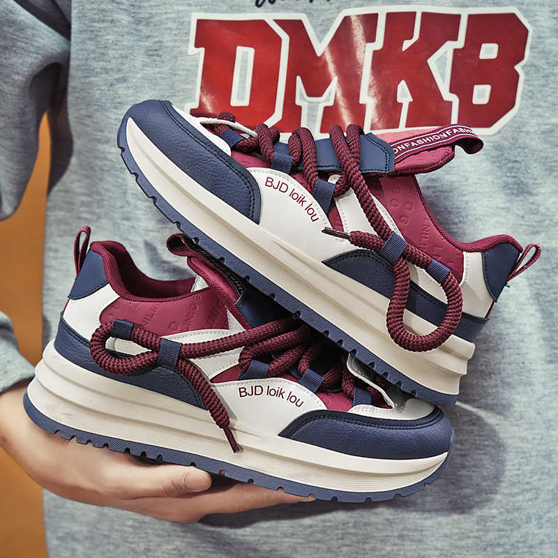 Fashion Legitimate Leather Flat Sole Autumn Men's Sneakers Running Luxury Designer Shoes For Men Size 48 Sport Luxus Zapato On Sale