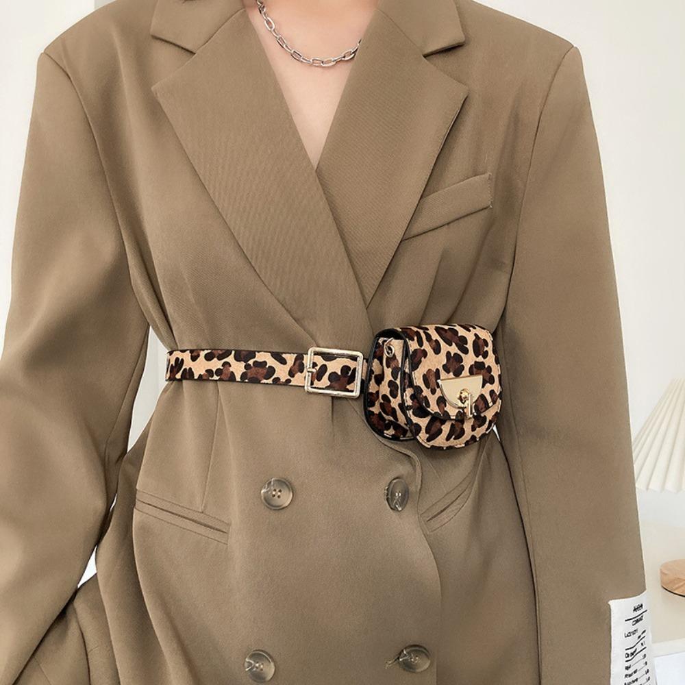 Чехол для ключей Леопардовый поясной кошелек Водонепроницаемая сумка на пояс Модная поясная сумка Пояс Унисекс