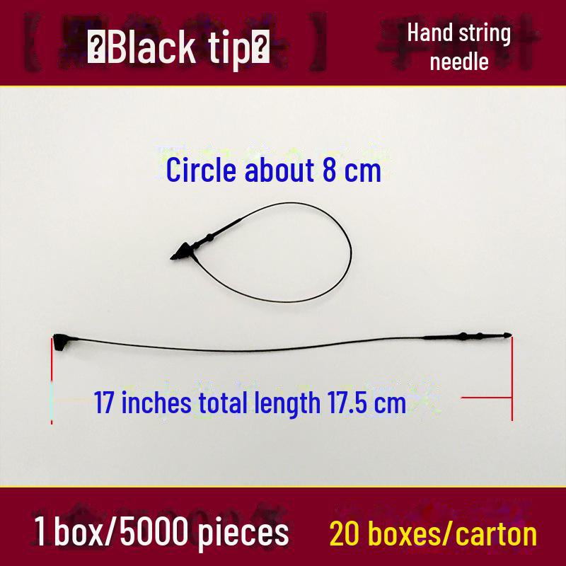 Прозрачный пластиковый шнурок с пряжкой для бирок на одежду