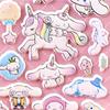 4 шт. Забавные Милые Мультяшные Наклейки-Пузыри Sanrio Киннаморолл 3D Наклейки для DIY Ноутбука Телефона Холодильника Кавайная Декорация Объемные Наклейки Подарки