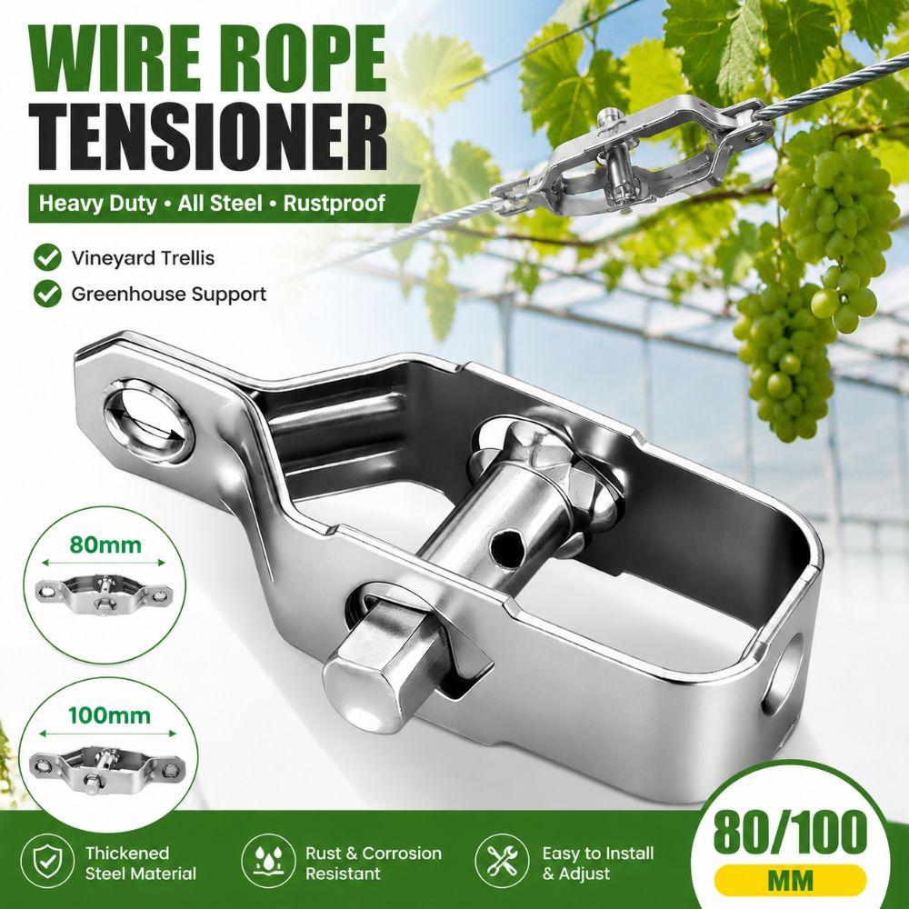 All-Steel Wire Tightener 80mm Electric Fence Tightener Cable Fastening Wire Ratchet Tensioner Farm