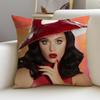 Pop KKaty PerryS Cushion Cover Breathable and skinfriendly linen pillowcase square removable and washable cushion