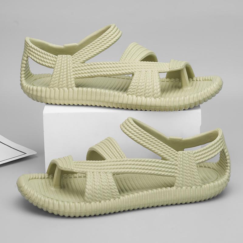 New Summer High Quality Fashion Men Sandal Retro Roman Sandals Outdoor Couples Beach Shoes Comfortable Open-Toe Cloud Slippers