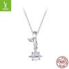 S925 Silver Planet Bead Pendant Personalized Diy Bracelet Beaded Accessories