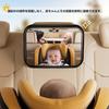 Детское автомобильное зеркало для ребенка, крючок-зажим на подголовник, большое автомобильное, видеть свое лицо не поворачиваясь, вспомогательное выпуклое, легко совместимо с зеркалом детского автокресла