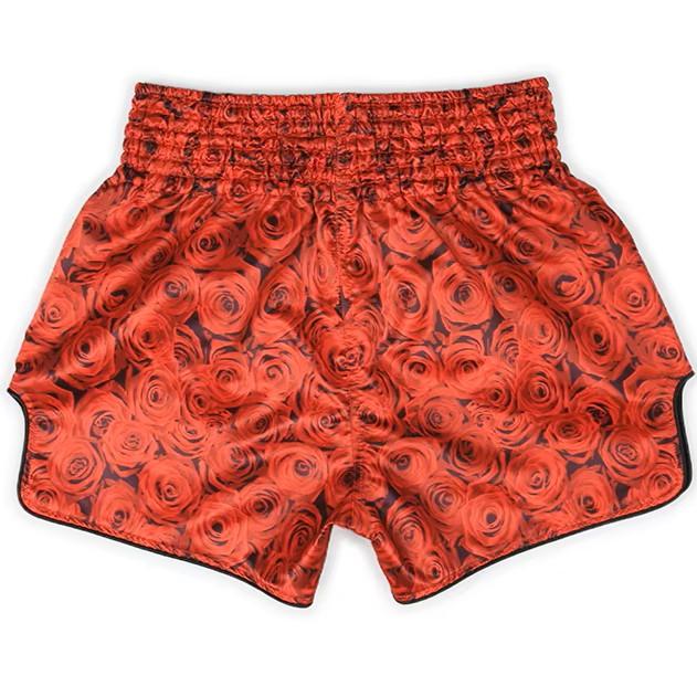 Skull Rose Flower Muay Thai MMA UFC Martial Arts Shorts Pants Kickboxing Boxing Fight Unisex Men Women Kid Quick Dry Print Elastic Polyester Training