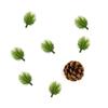 20Pcs Fake Pine Needle Realistic No Watering Artificial Pine Leaves DIY Flowers Arrangement Simulation Pine Branch Wedding Party Decor