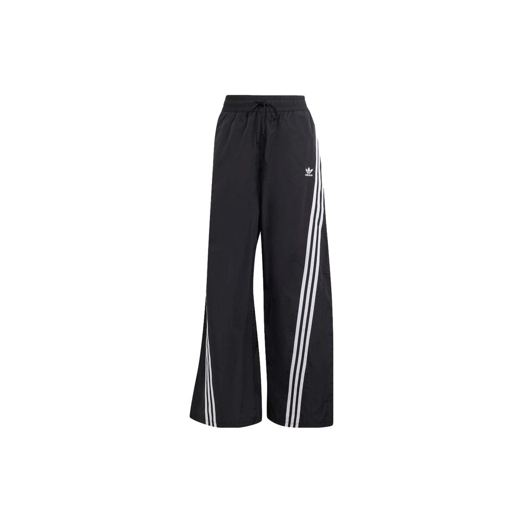 Adidas Originals Logo Print Loose-Fit Sweatpants Women Bottoms Black IV9335