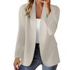 Женский Модный Кардиган с Длинным Рукавом и Открытой Передней Частью в Деловом Повседневном Стиле, Модная Куртка,