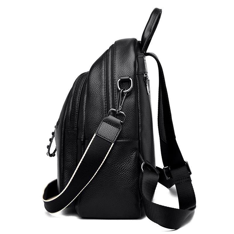 Роскошный женский рюкзак из натуральной кожи, повседневная женская сумка на плечо, модная большая вместительная дорожная женская качественная сумка из воловьей кожи