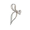 CARRY BARRETTE Silver Ribbon Claw