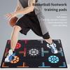 Баскетбольный тренировочный коврик для детей, улучшающий навыки ведения мяча, нескользящий коврик, складной противоскользящий спортивный коврик, тренировочный коврик для контроля мяча