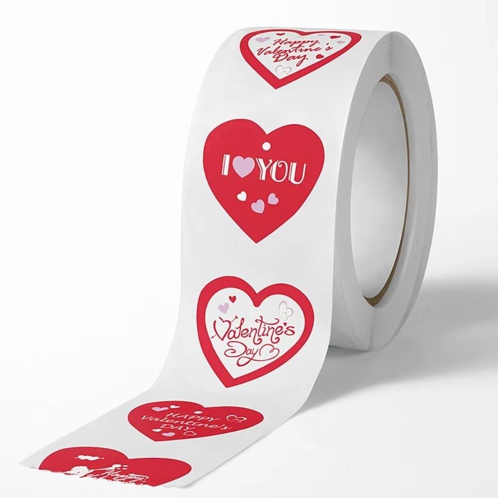 1000Pcs Heart Shaped Love Heart Stickers Paper 2.5cm Decorative Sticker Self Adhesive Cute Gift Sealing Happy Valentine's Day