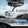 360 ° rearview mirror car phone holder and GPS holder swivel universal adjustable telescopic car phone holder  car