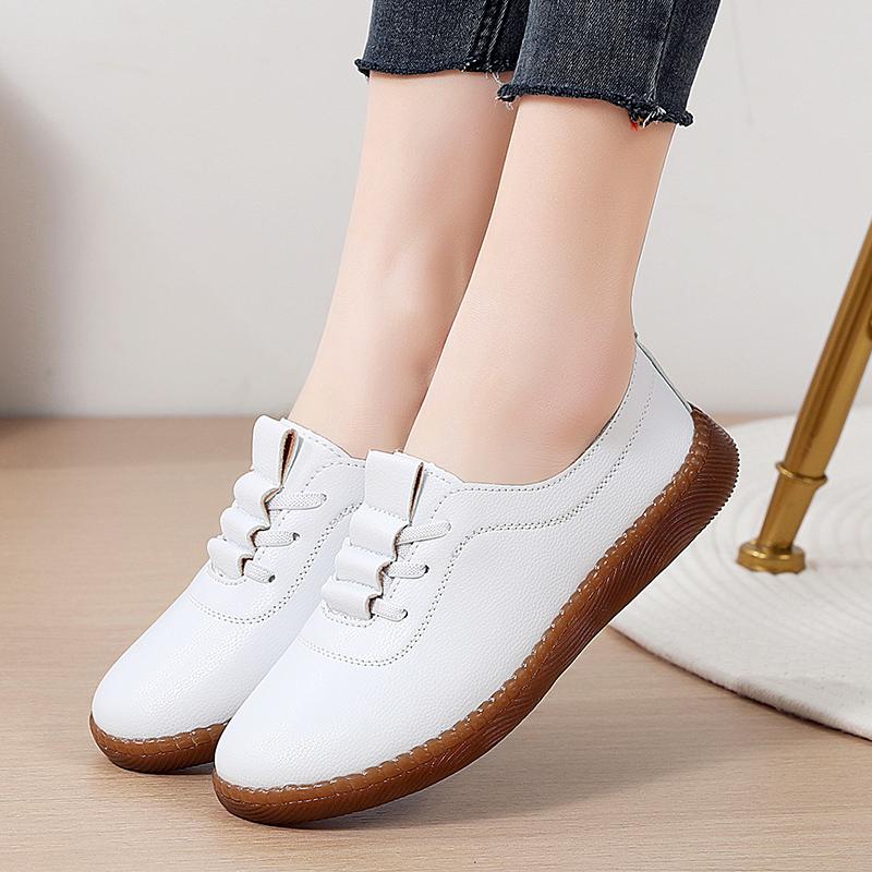 Модные летние повседневные женские балетки, полубалетки, женские туфли-мокасины слипоны для девушек, новинка 2025, черные кожаные женские туфли, кроссовки