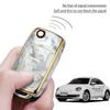Jade Pattern Car Remote Key Cover Case Fob For VW Volkswagen Polo Golf Passat Tiguan Beetle Caddy Skoda Octavia Seat Leon