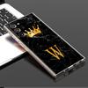 Чехол Gold Crown Letter Queen для Samsung Galaxy S21 FE S20 S22 Note 20 Ultra 10 Plus 8 9 Note10 Lite Capa Clear Silicone Coque