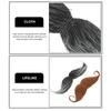 2 Pcs Handlebar Halloween Beard Elder Party Decorations Artificial Cloth Mustache