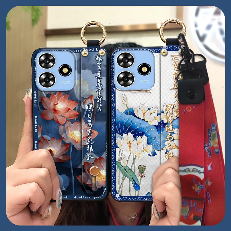 Грязеотталкивающий чехол-браслет для телефона ZTE Blade A73 4G/V50 Smart, водонепроницаемая защитная пыленепроницаемая задняя крышка со шнурком