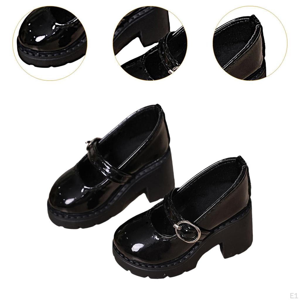 Туфли на каблуке 1/4, Модная гибкость своими руками, Одежда, Образовательная мода, ПУ, Кукла