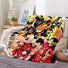 Volleyball Anime Plaid Haikyuu Blankets Coral Fleece Plush Decoration Miya Atsumu Manga Soft Throw Blankets for Bed Travel Quilt