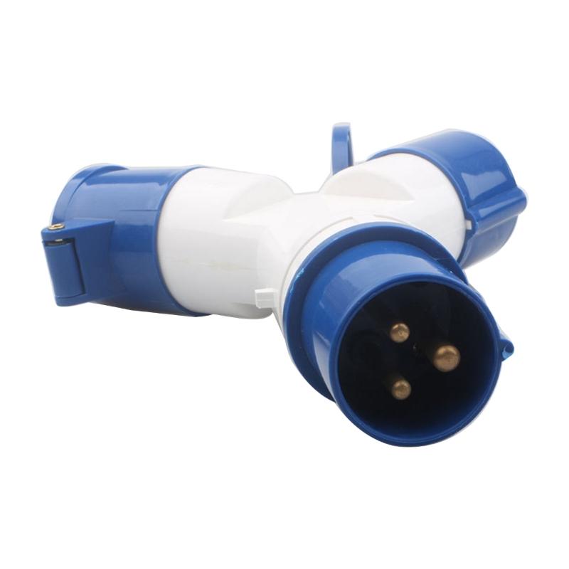 16A 2/3-ходовой разветвитель, устойчивый к коррозии, электрический сетевой адаптер для подключения караванов, автодомов