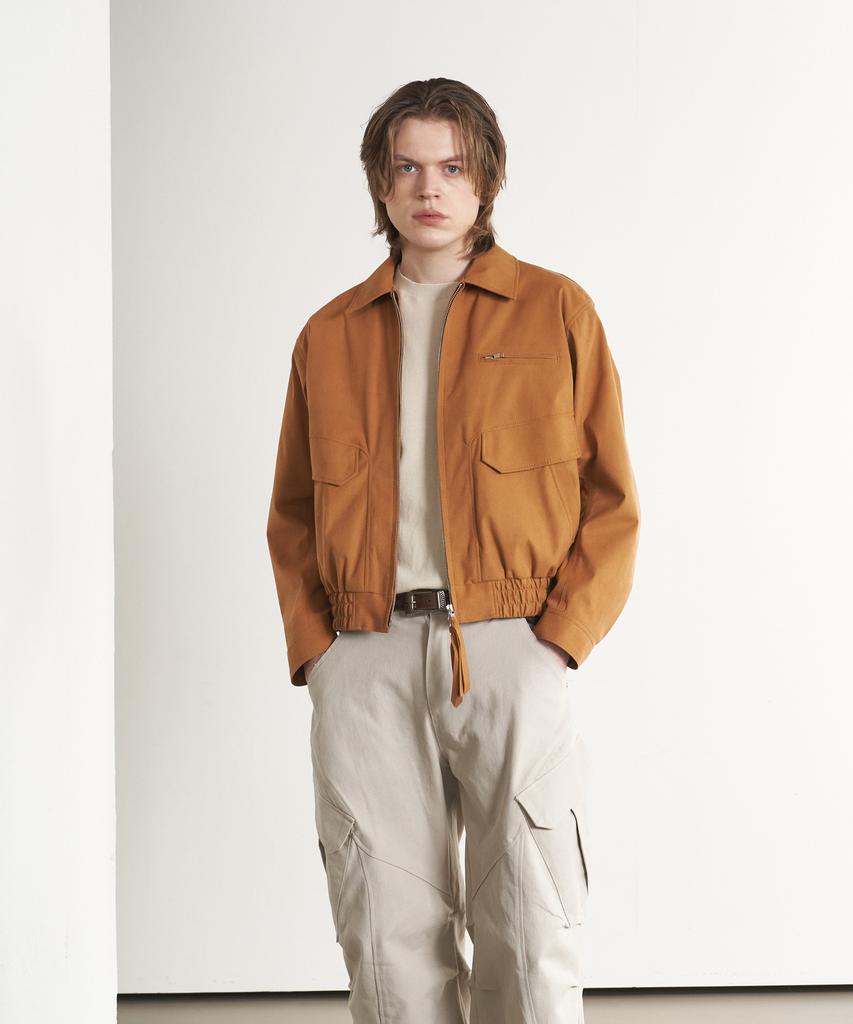 Sperone Suede Signature Crop Jacket (Camel)