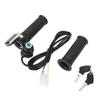 Electric Bike Twist Throttle Grip Lock Key Set LED Indicator for Motorcycle Scooter 48V