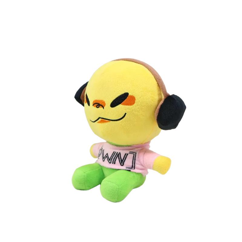 Cute Andrew Plush Roblox Game Character Soft Plush Toy 19cm Kawaii PWN Print Stuffed Doll for Children Fans Collectible Gift